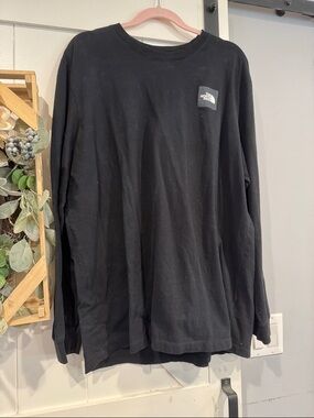 The North Face Black Long Sleeve Logo Crew Tee - Men’s size XXL
